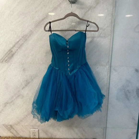 blue betsey johnson dress Women's Jessie Rose Mini Dress in Blue | Size Medium